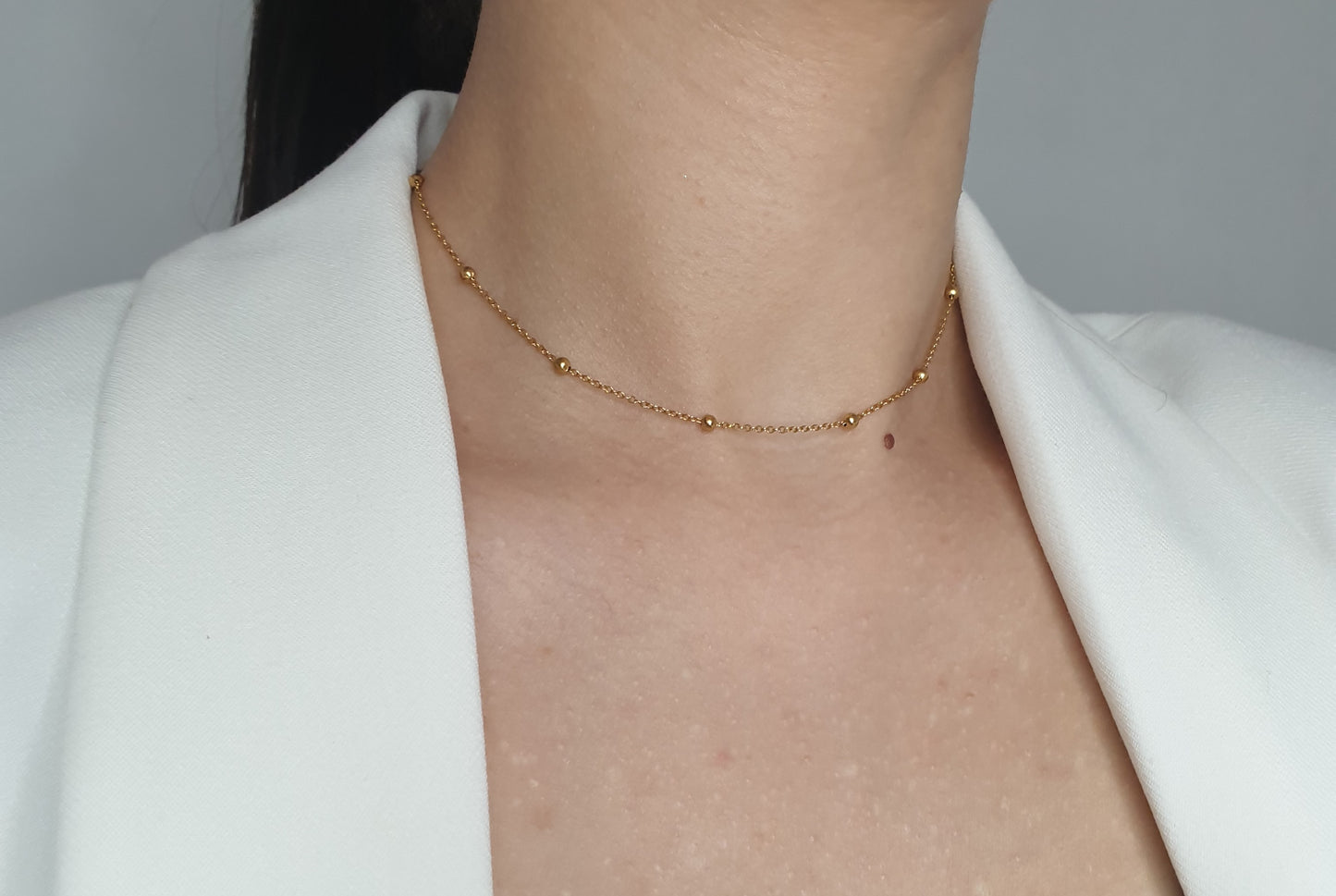 Collier ras de cou DERRY - 100 % acier inoxydable