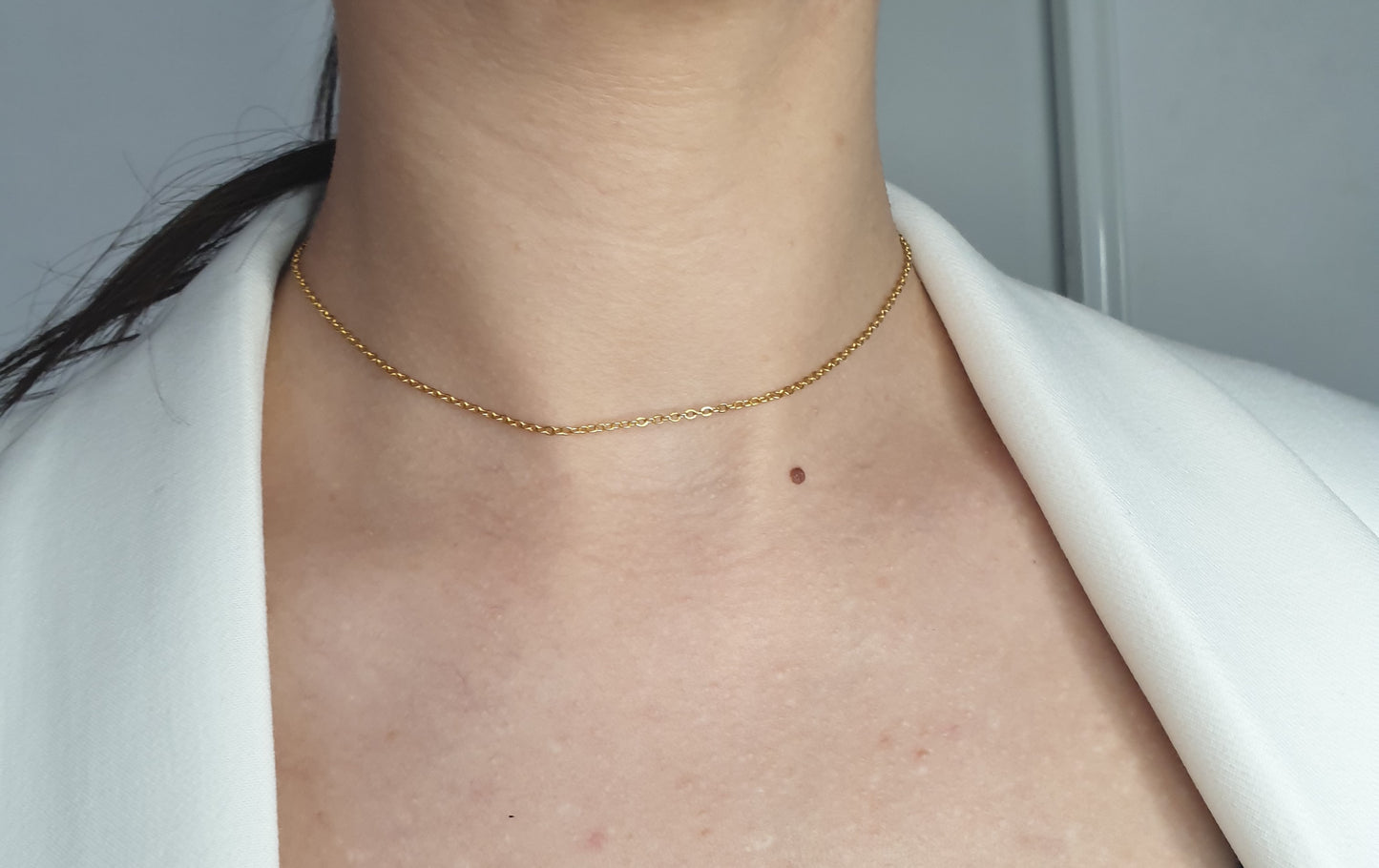 Collier ras de cou DERBY - 100% acier inoxydable